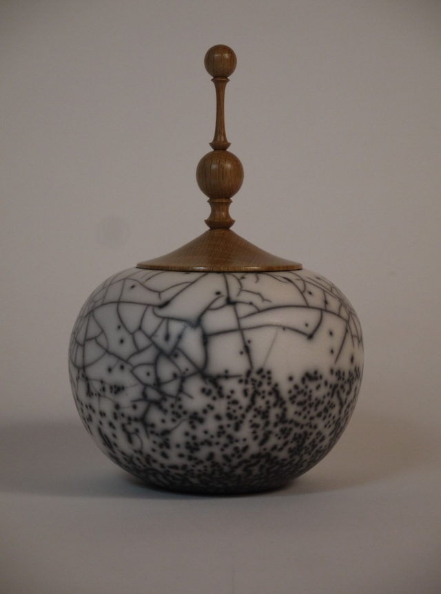 Pot à fleuron raku nu réf. 2790