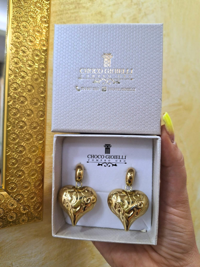 Cuore Bombato - Acciaio Inossidabile