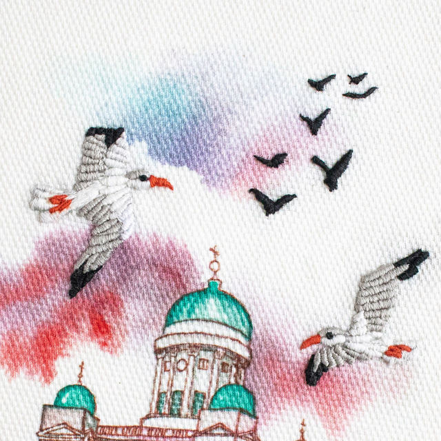 Seagulls Stick&stitch KIT