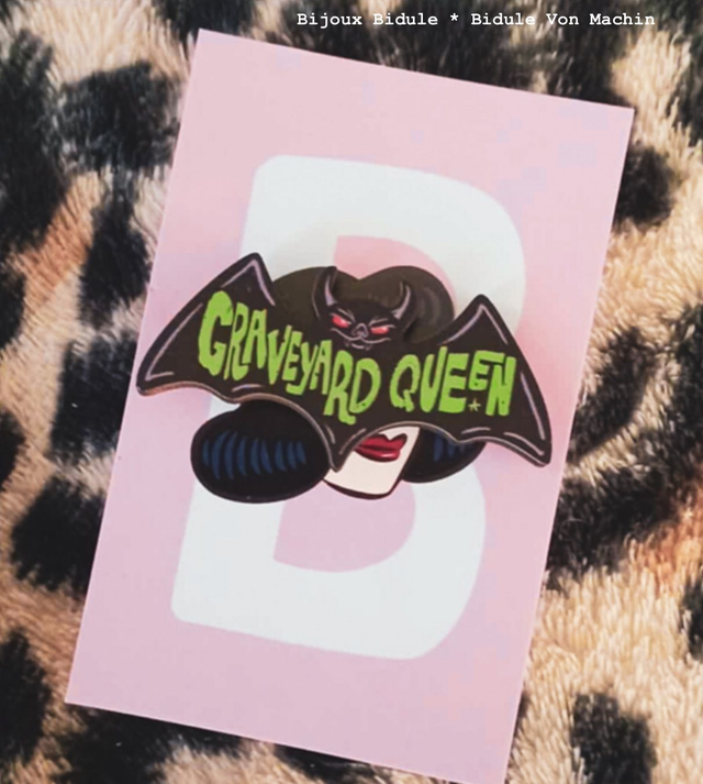 Broche chauve-souris 
