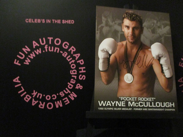 Wayne 'Pocket Rocket' McCullough Authentic Autographed 10x8 Card