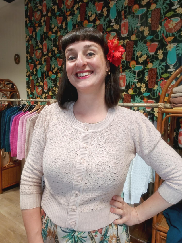 Cardigan Beige rosé 