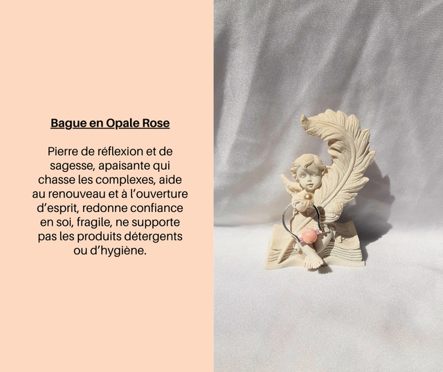 192- Bague en Opale Rose