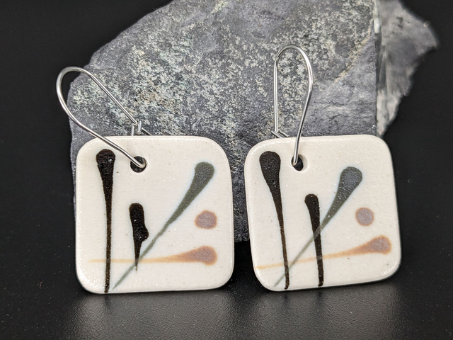Boucles d'oreilles en céramique