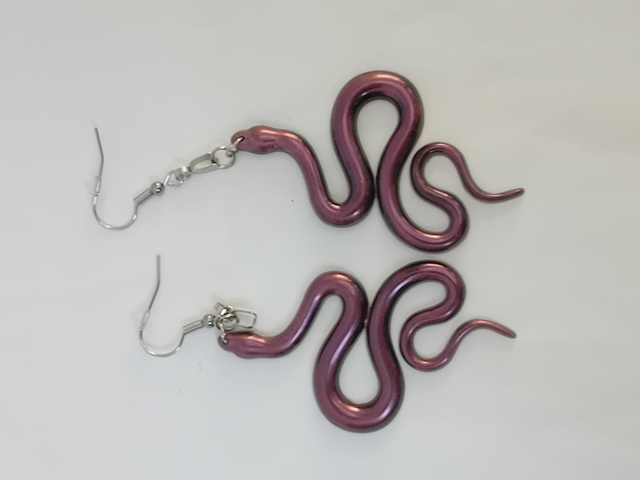 Boucles d oreilles serpent 