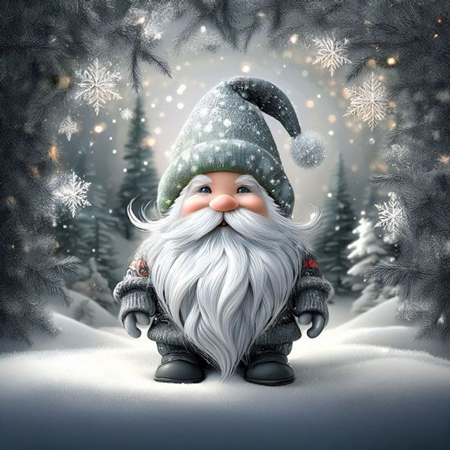 Panneau noel en Velours - 45x45cm 