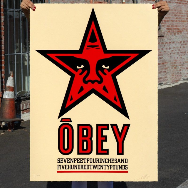 Shepard Fairey - Star (grand format - vendu encadré)