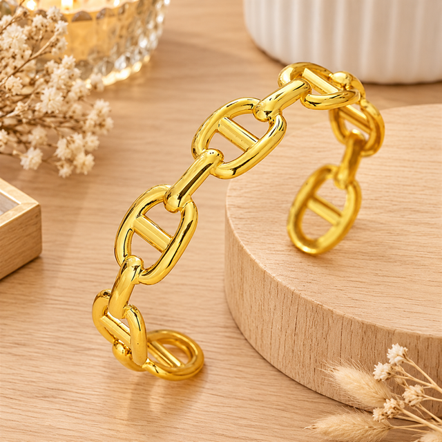 Jonc maille marine