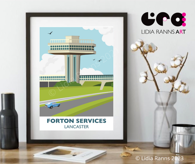 Forton Services - Brutalist Lancashire Open Edition Signed Print