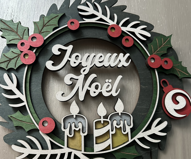Couronne de Noël personnalisable