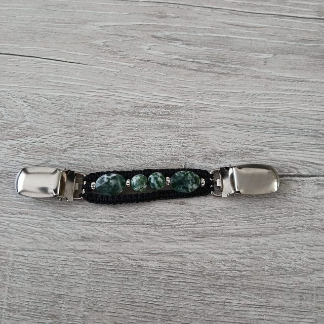 Dames Vestspeld Boomagaat – Zilverkleurige Clips met Geknoopte Afwerking (8.022)