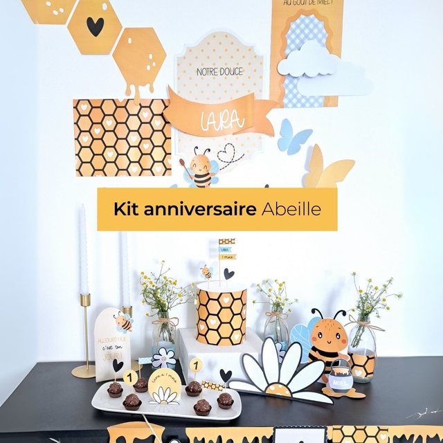 Kit Anniversaire Abeille &amp; Miel