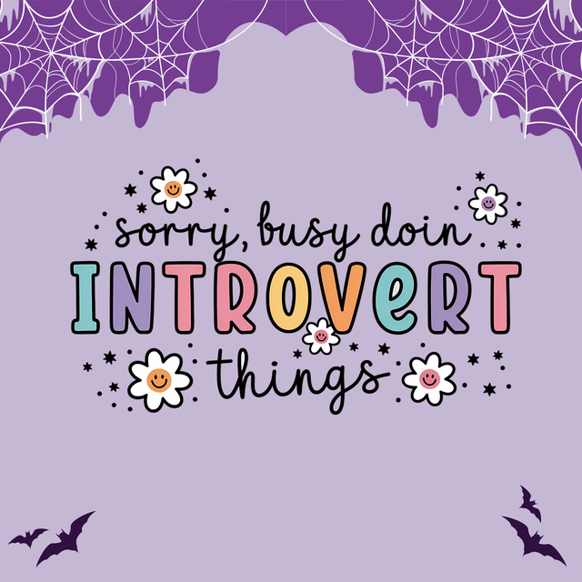 Doing Introvert Things  | Keyring, Pin or Phone Grip | 207