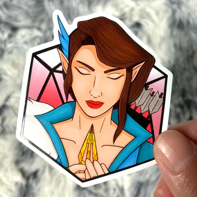 Vex'ahlia D20 Sticker - Critical Role Vox Machina Collection