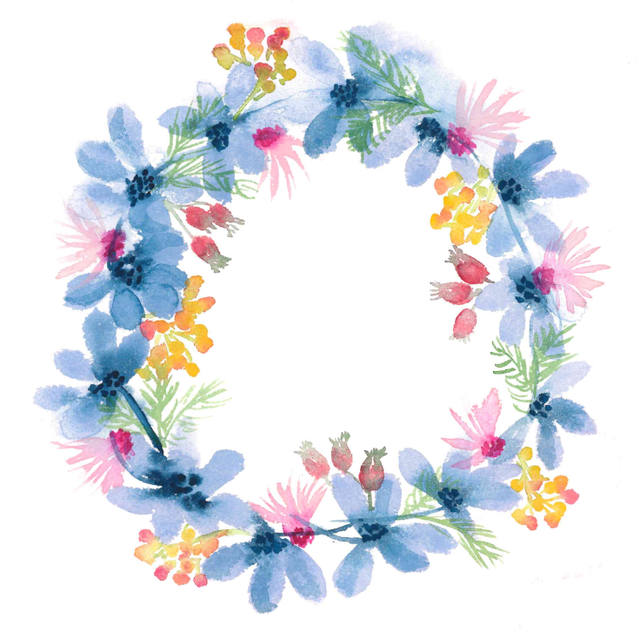 Aquarelle Rêve de fleurs