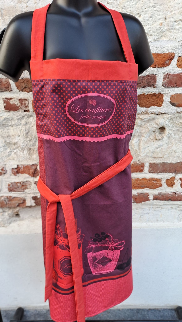 tablier cuisine confiture fruits rouges