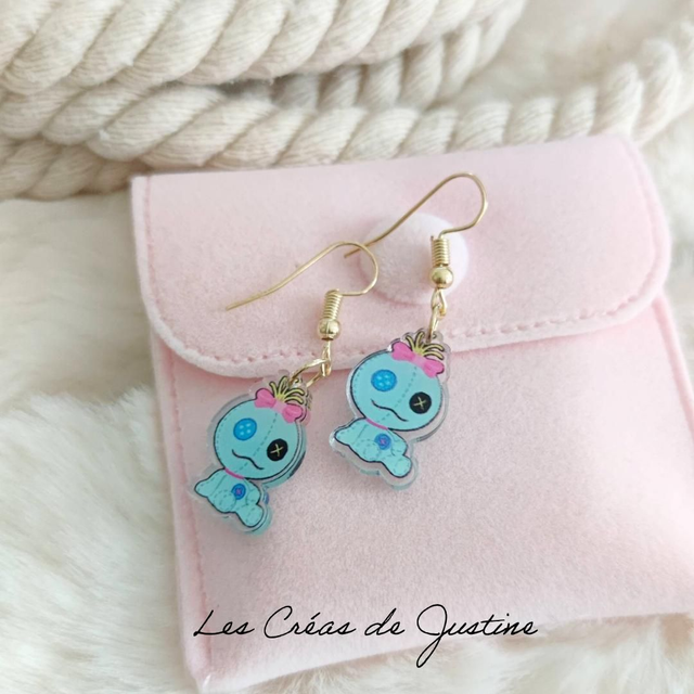 Boucles d&#039;oreilles Stitch Souillon 