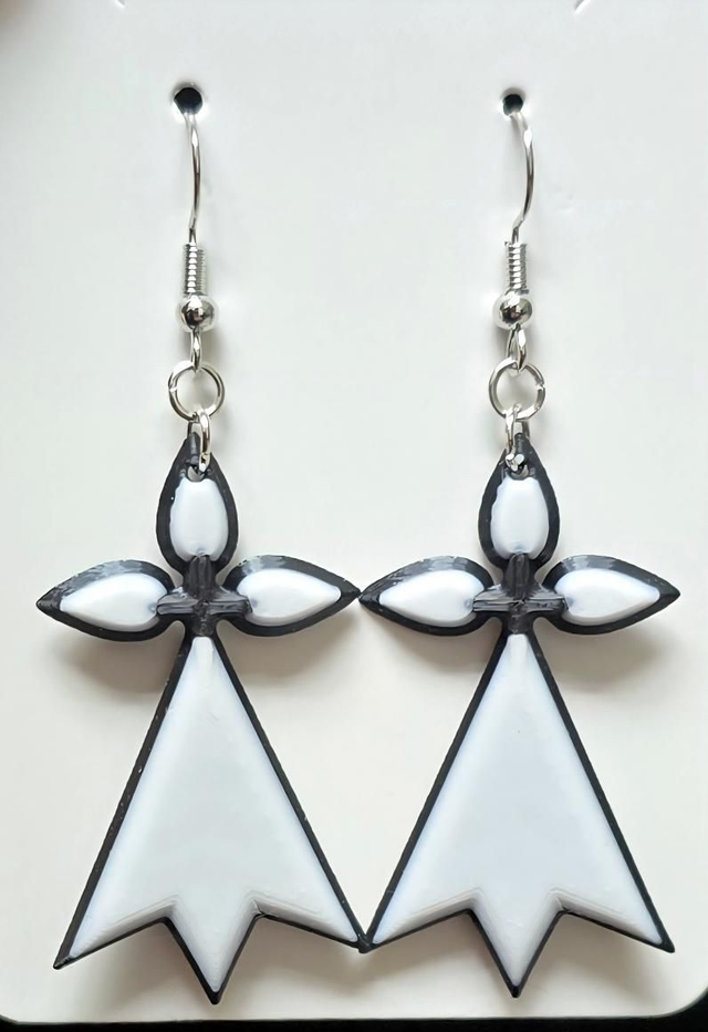 Boucles d'oreilles hermine