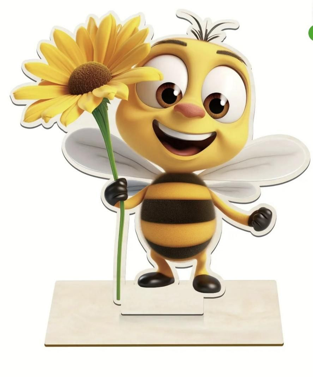 Aufsteller "Biene mit Blume"