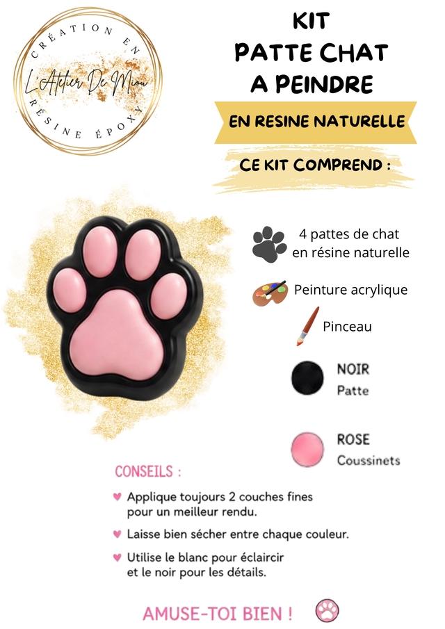 Kit de Peinture Pattes De Chat