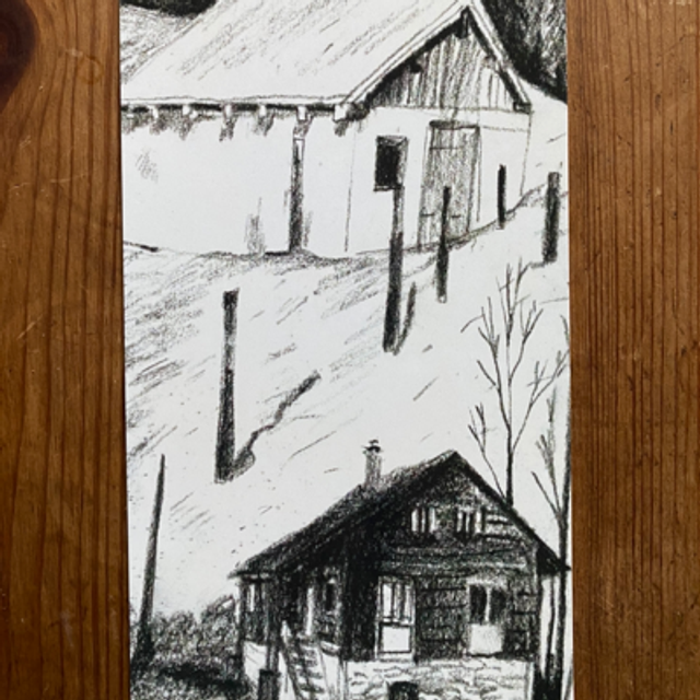 CARTE ENVELOPPE CABANE SUISSE 