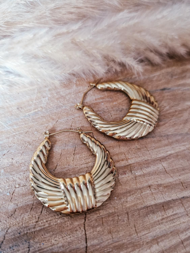 Boucles d'oreilles créoles "Louise" 