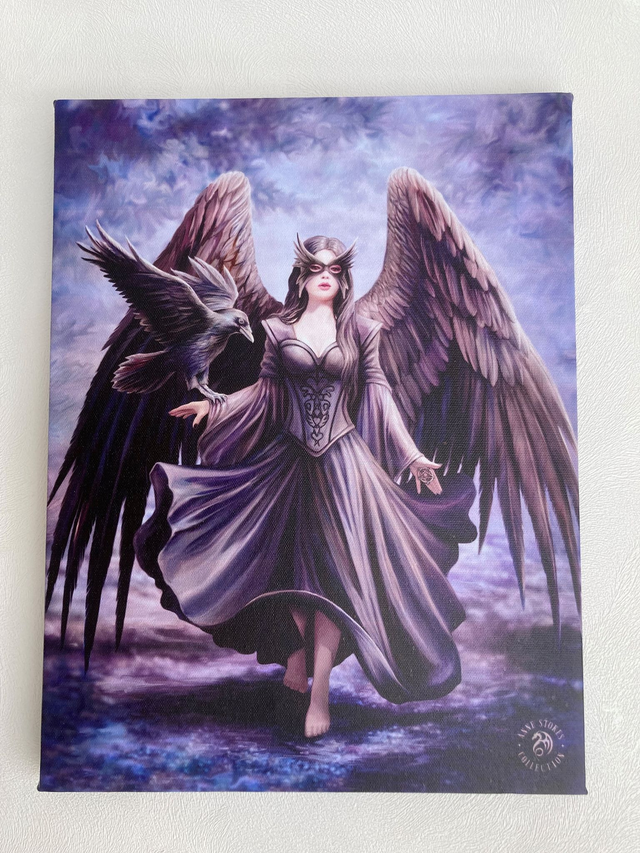 Anne Stokes &quot; Raven &quot; Canvas