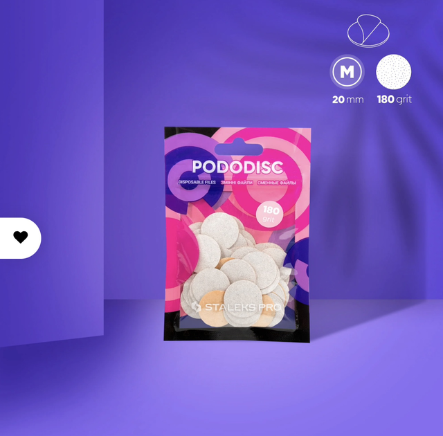 STALEKS PRO - EMBOUT INTERCHANGEABLE POUR DISQUE PÉDICURE PODODISC M (50 Pcs) 