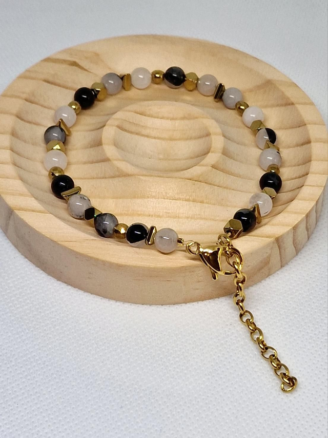 Bijou de cheville Quartz tourmaline 0,6 cm 