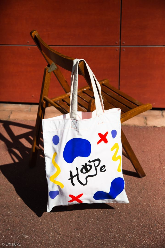 TOTE BAG BLEU