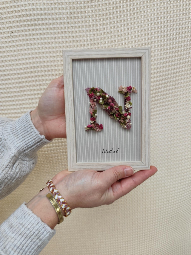 Cadre floral "Matcha" Personnalisable