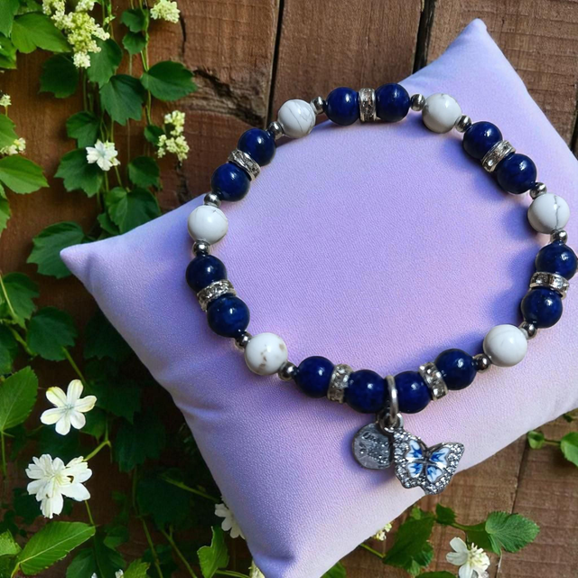 Bracelet Pandolith Lapis-lazuli/Howlite
