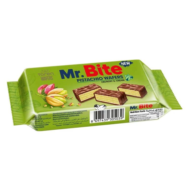 Mr. Bite Pistachio wafers 35g