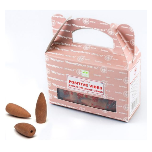 Positive Vibes - Satya  Backflow Incense Dhoop Cones