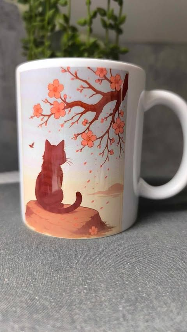 Mug &quot;Chat sakura&quot;