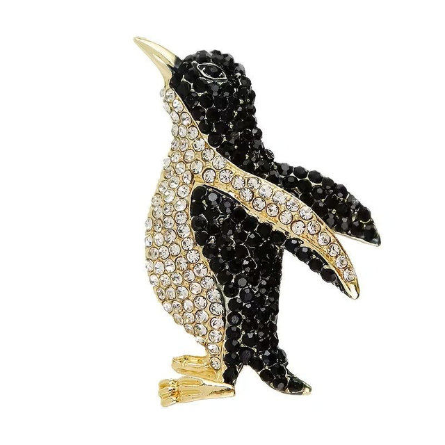 Rhinestone Penguin Brooch - only £3.50 each
