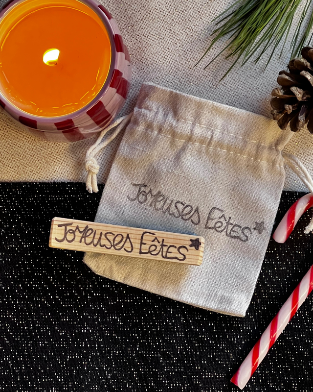 Tampon "Joyeuses fêtes" - Tamponne ton Noël