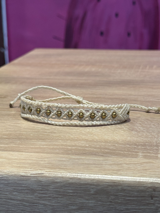 Pulsera Tejida Plumas Nacho