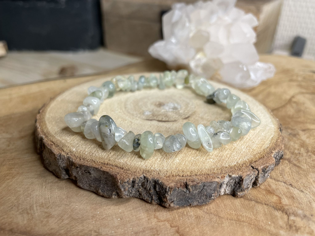 Bracelet chips PREHNITE