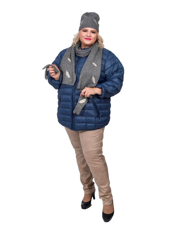 CISO sininen plus-koon lantiomittainen takki - unisex