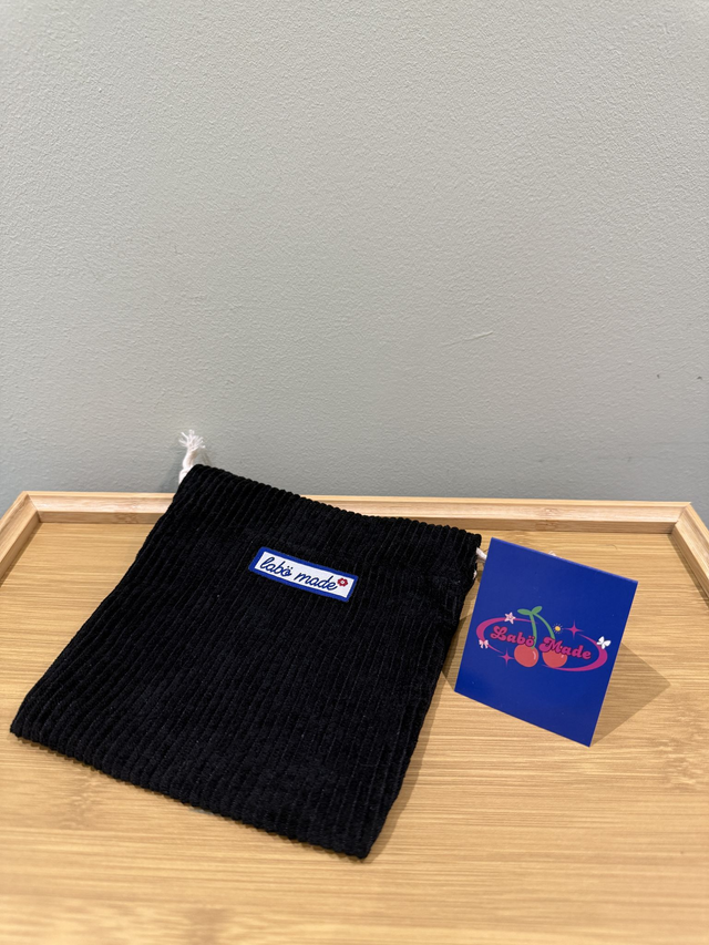 LABÖMADE DIY 16cm Drawstring Pouch - Black
