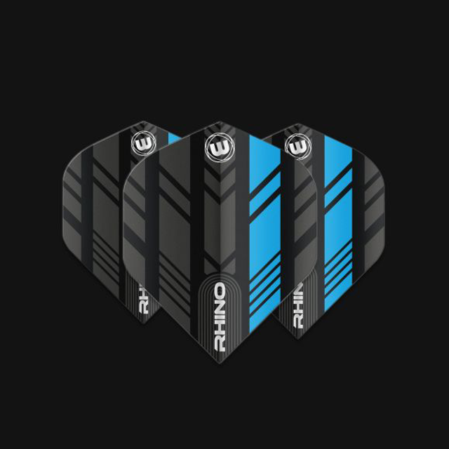 Winmau Rhino Flight Black &amp; Blue 5023231013323