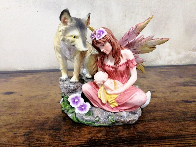 Fée loup et bebe