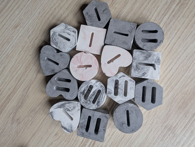 Porte bague (lot de 3 : formes aléatoires dont un 2trous)