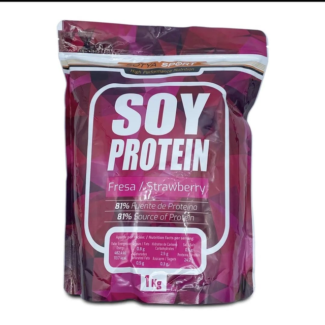 Proteína aislada de soja 81% Strawberry