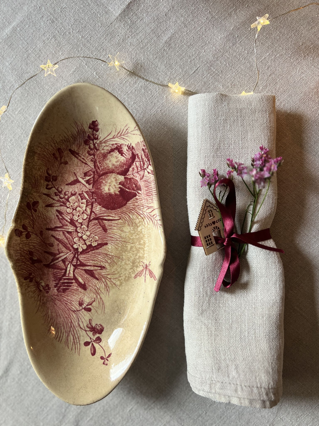 OISEAUX by JV - Ravier modèle Oiseaux par la manufacture française Jules Vieillard - Terre de Fer