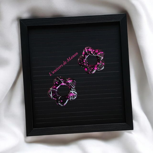 2 Pampilles fleurs (créoles interchangeables) 