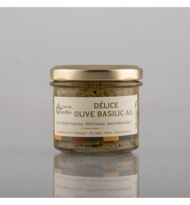 FONT DE MAZEILLES "Délice" Olive Verte / Basilic / Ail 90G