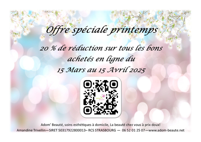 Offre spéciale printemps