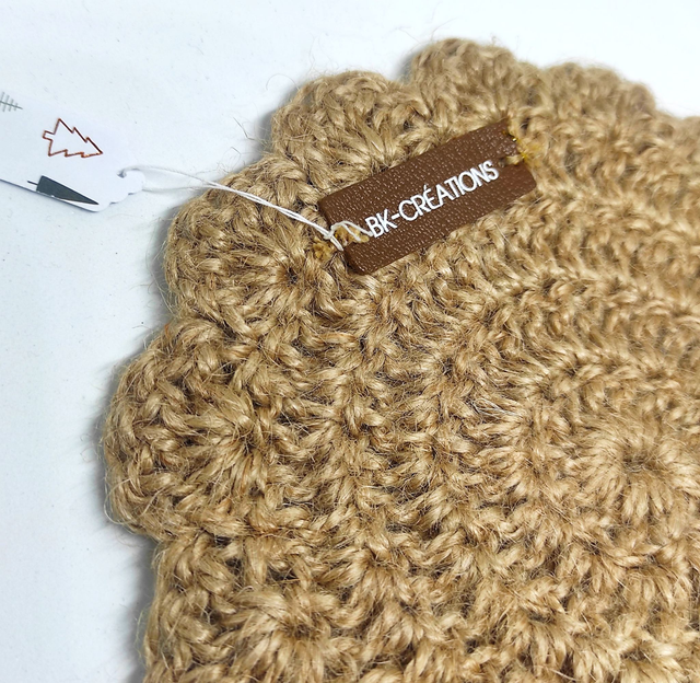 petit centre de table fleur - jute